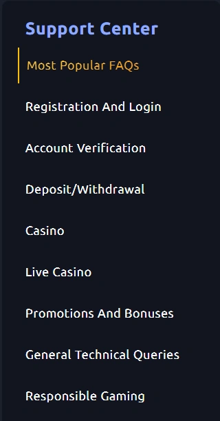 Casino Marriott Player Support